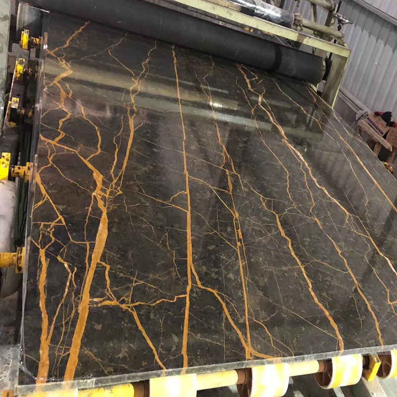 black marble slabs