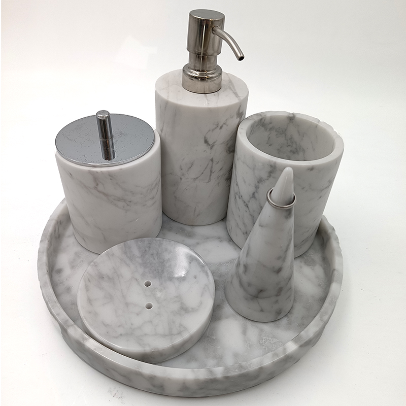 Marble Bathroom Accessories Set