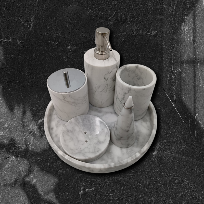 Marble Bathroom Accessories Set