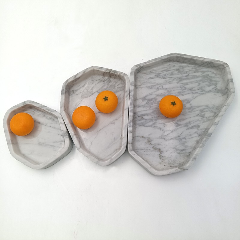 Carrara White Fruit Tray