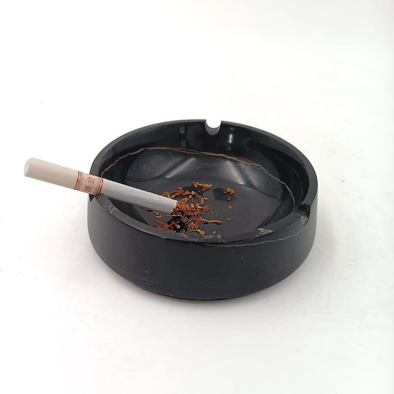 Black Marble Ashtray