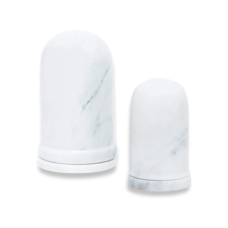 Carrara White Marble Toothpick Box