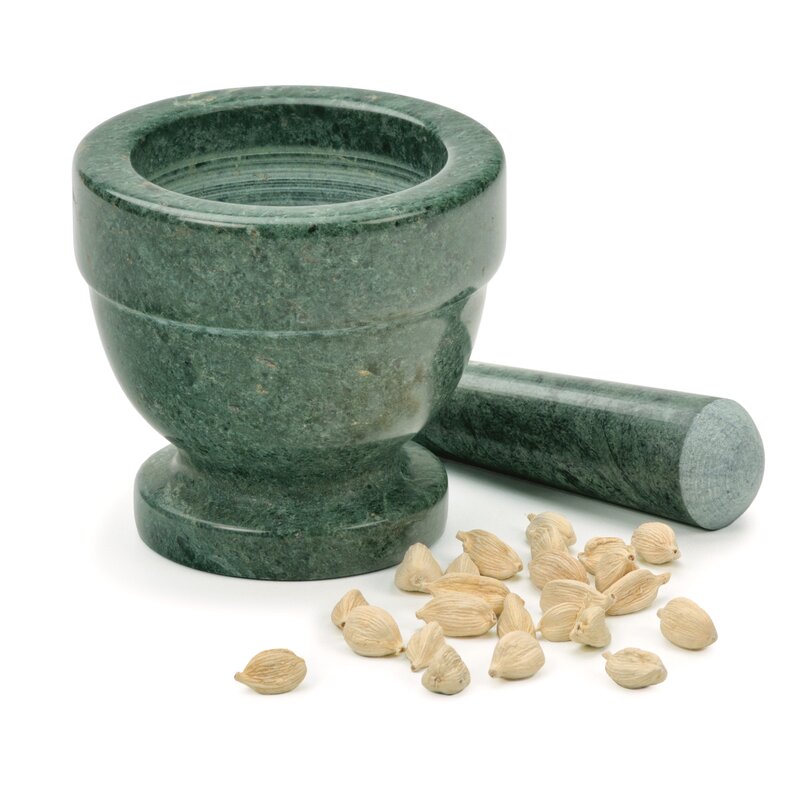 Empress Green Marble Mortar