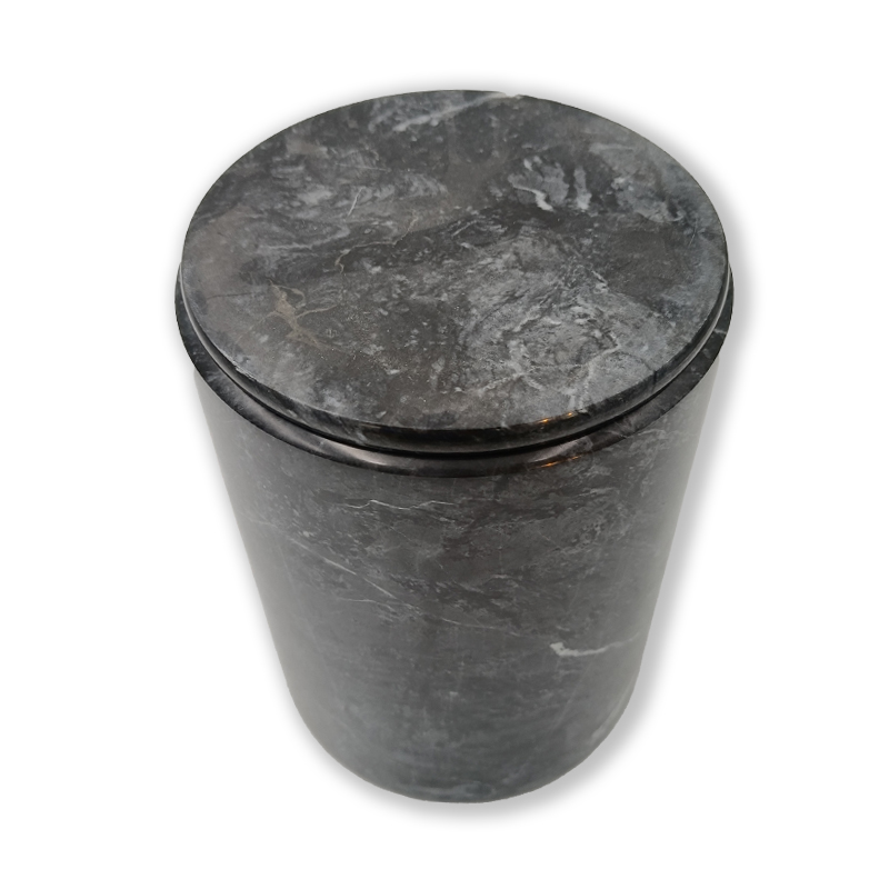 Black Nero Marquina Marble Ice Bucket