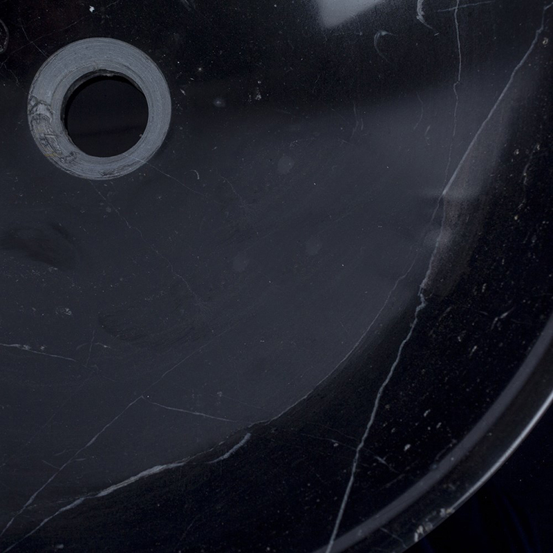 Black Nero Marquina Marble Sink