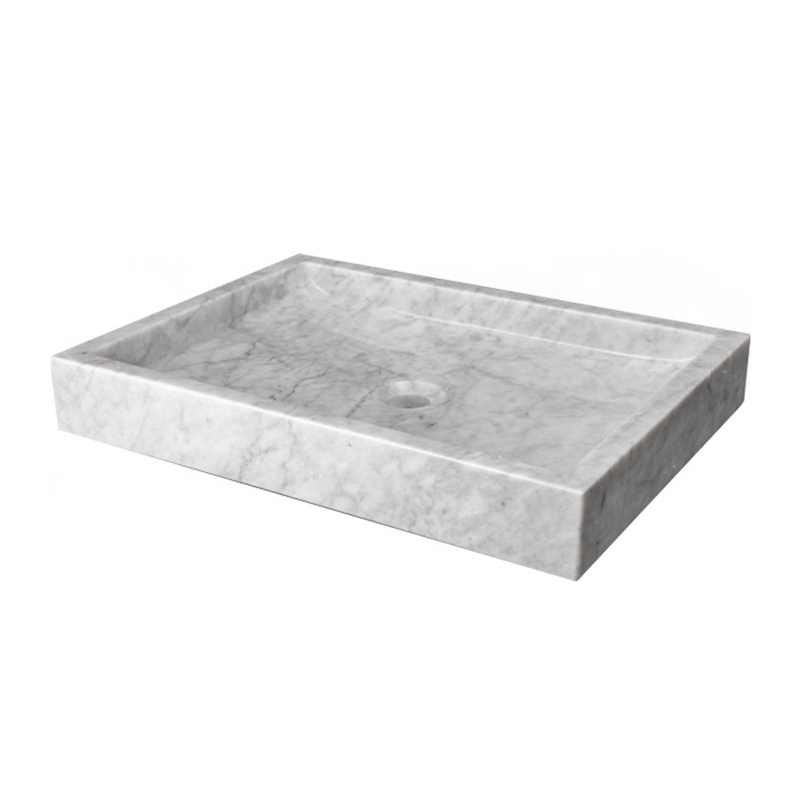 Carrara White Marble Sink