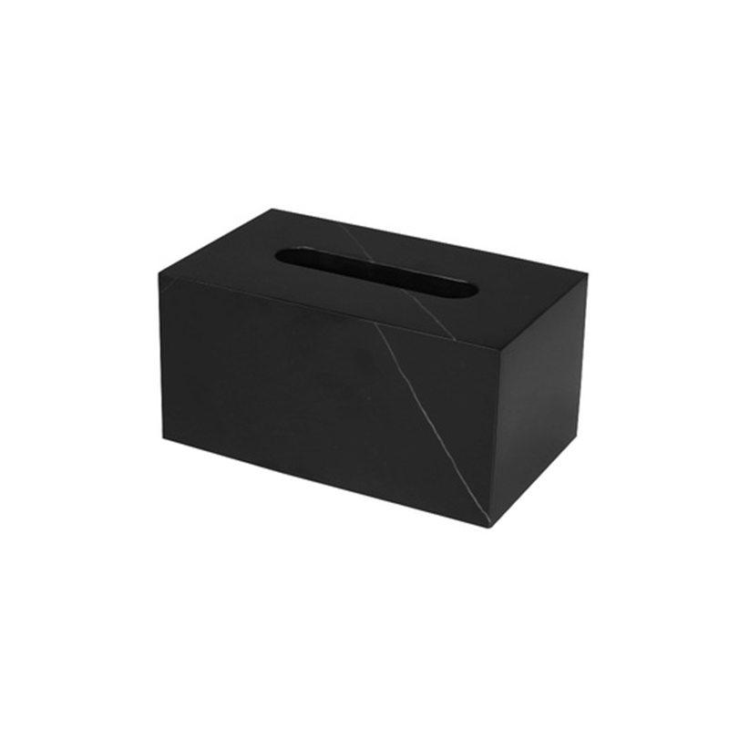 Black Nero Marquina Tissue Box