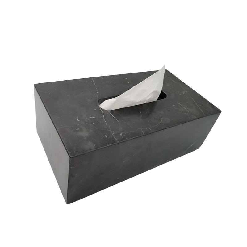 Black Nero Marquina Tissue Box