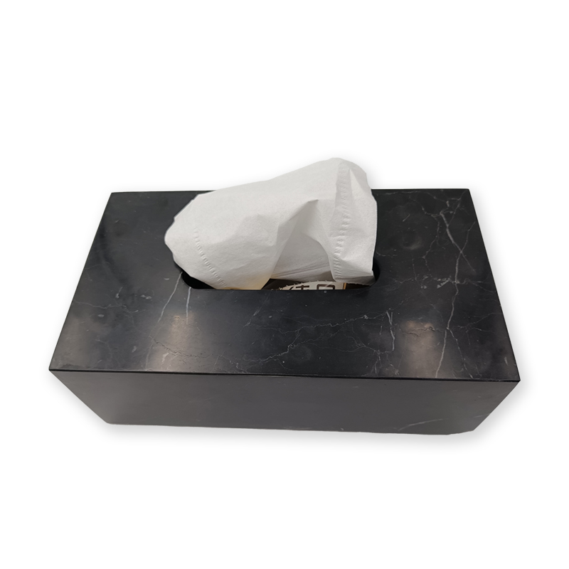 Black Nero Marquina Tissue Box