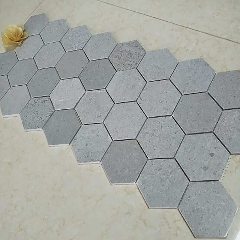 Cinderella Grey Marble Hexagon Mosaic