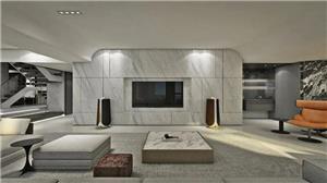 Marble home improvement case | Light luxury duplex space