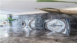 4000 square meters of large space, gray and white marble shows the ultimate style