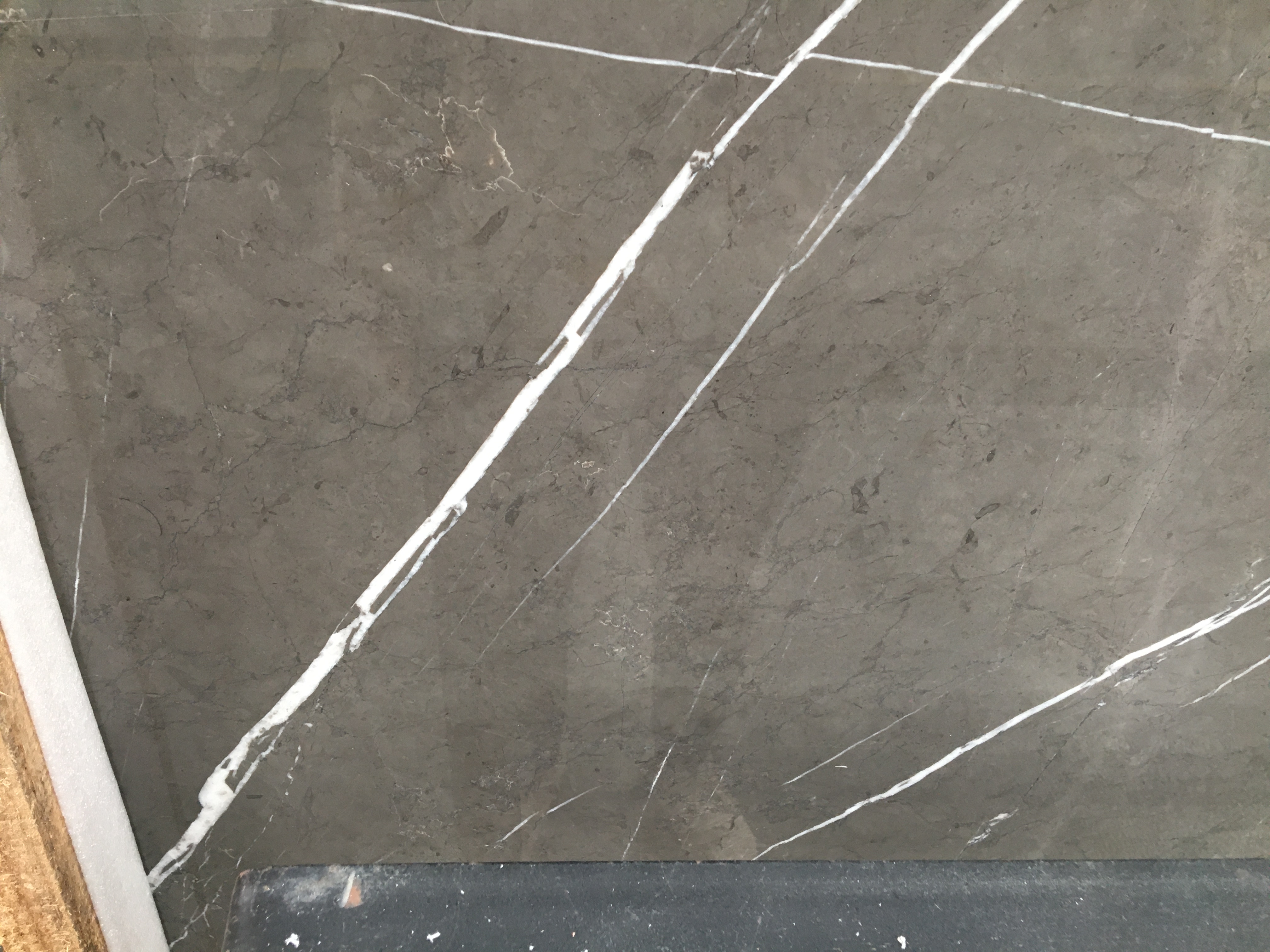 Iran Bulgarian Gray Pietra Marble Slab Tile Floor Wall