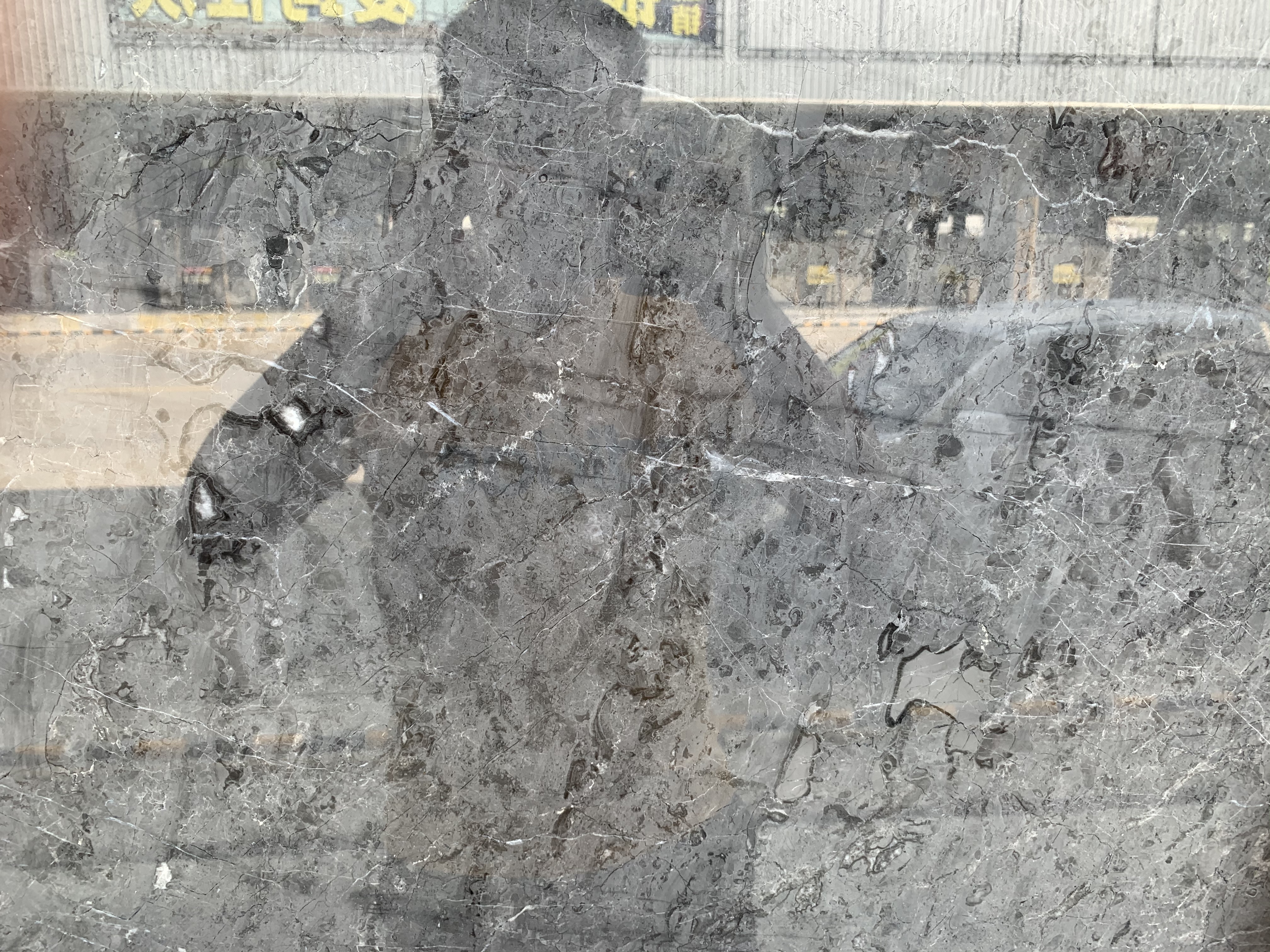 Italy Dark Starry Sky Grey Marble Slabs for Floor