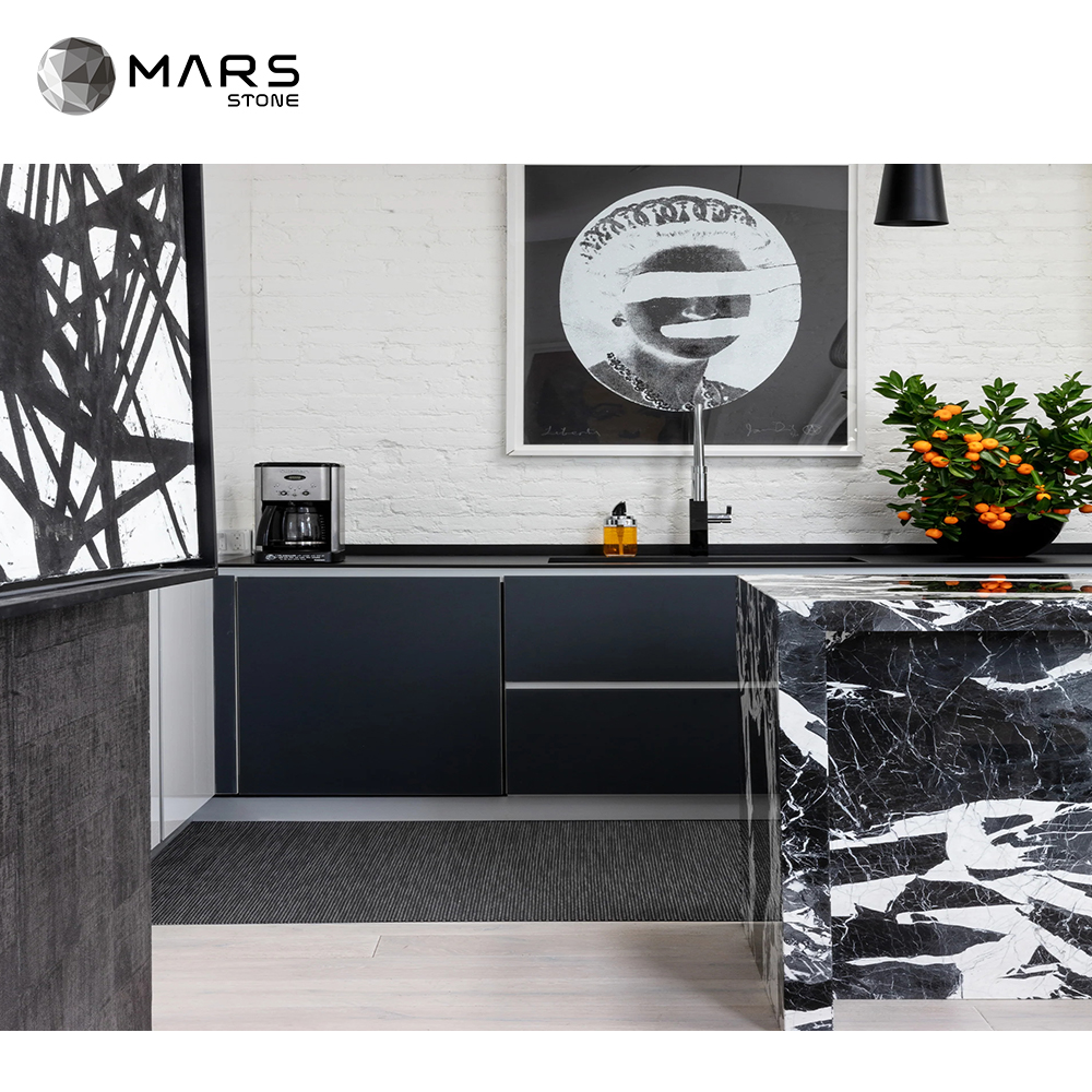 Black Marble Slab For Wall panel and Countertop