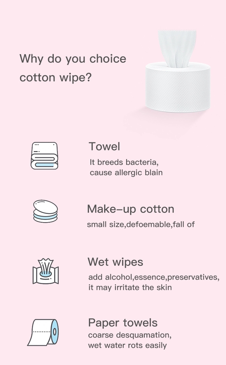 Disposable face cleaning cotton towel