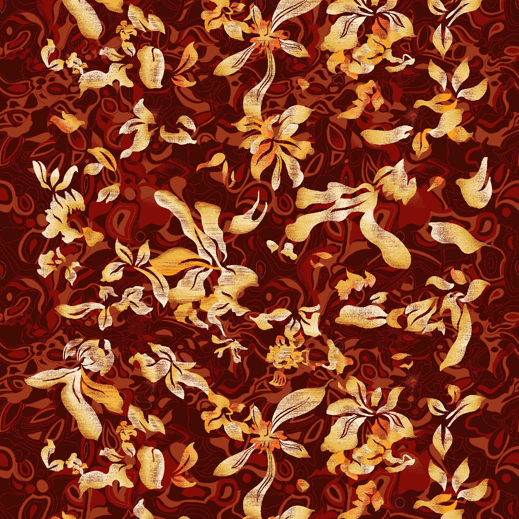 Nylon Tufted Printed Carpet Tiles