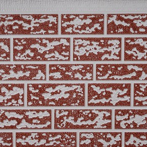 Revestimento térmico de espuma de poliuretano de duas cores com padrão de tijolo