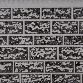 Panel ignífugo de poliuretano de aislamiento de patrón de ladrillo de dos colores