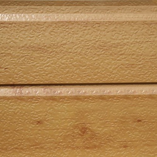 Isolamento com padrão de madeira 16 mm PU Metal entalhado