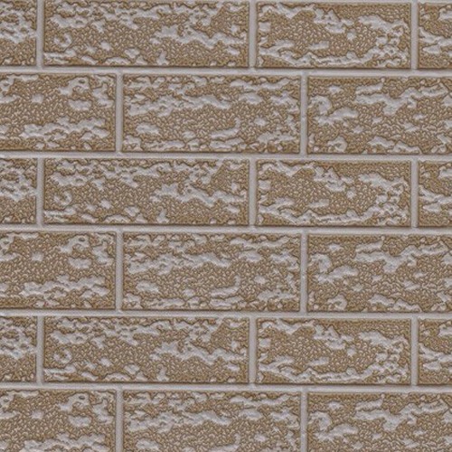 Insulated PU Wall Two-color Brick Pattern Metal Sandwich Panel