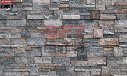 Panel de pared de metal-PU con patrón de piedra