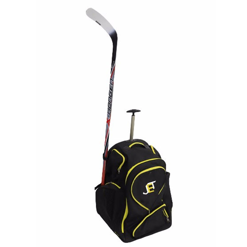 Premium Ice Hockey Wheel Backpack With Stick And Skate Pocket