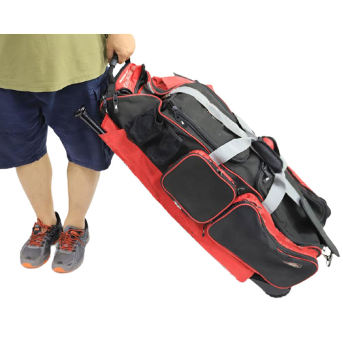 Делюкс прочная сумка для бейсбольных колес с колесами, устойчивыми к холодным нагрузкам