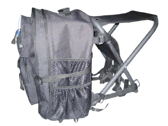 Fishing Gear Backpack With Foldable Aluminum Chair