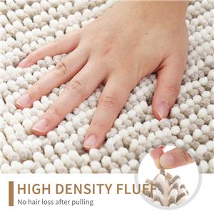 Anti-slip Microfiber Bath Rug Super Absorbent Chenille Bath Mat