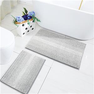 Anti-slip Microfiber Bath Rug Super Absorbent Chenille Bath Mat