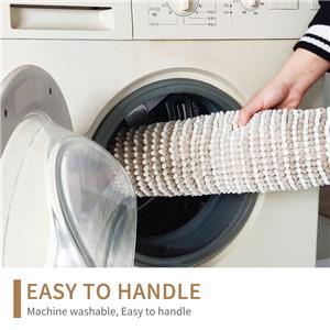 Anti-slip Microfiber Bath Rug Super Absorbent Chenille Bath Mat