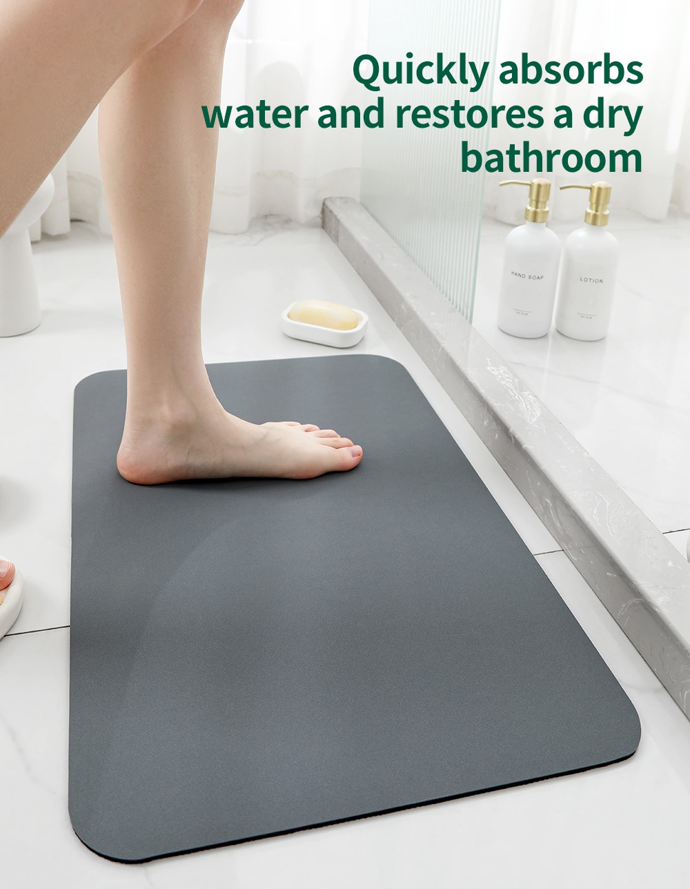 PU soft bath mat