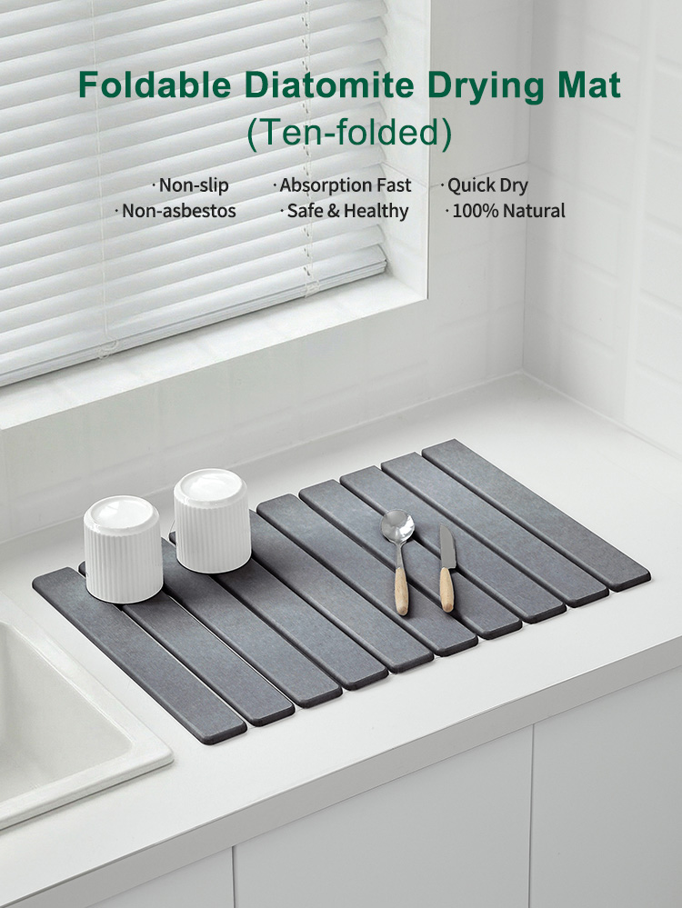 Diatomite Stone Dish Drying Mat Diatomite Stone Dish Drying Mat