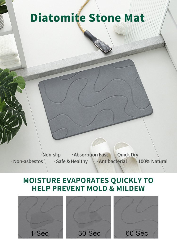 Diatomaceous Earth Bath Mat Diatomaceous Earth Bath Mat