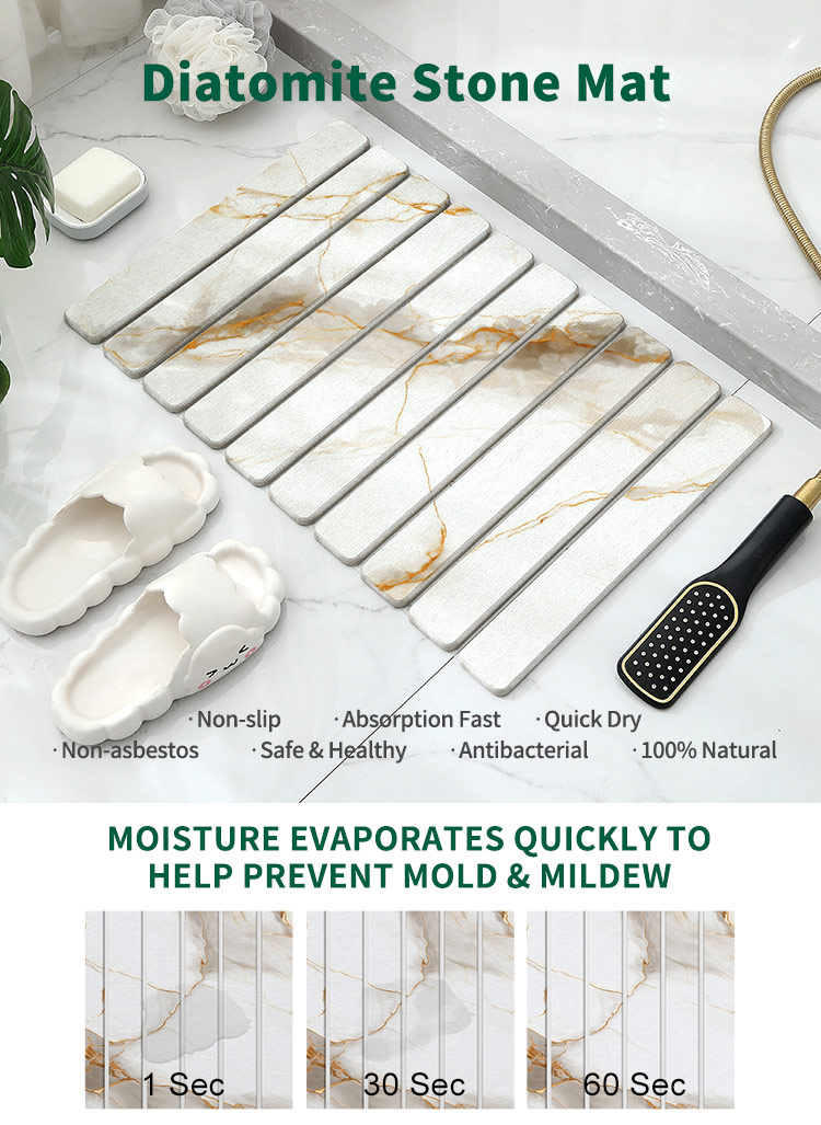 Diatomaceous Earth Bath Mat Diatomaceous Earth Bath Mat