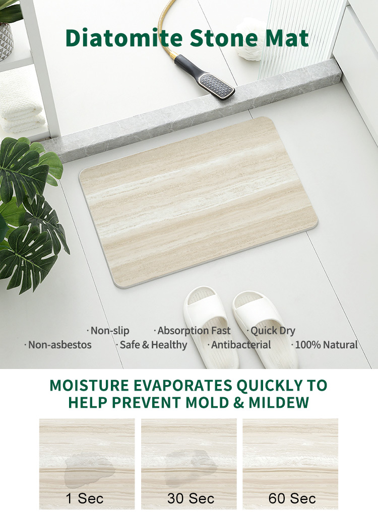 Diatomaceous Earth Bath Mat Diatomaceous Earth Bath Mat