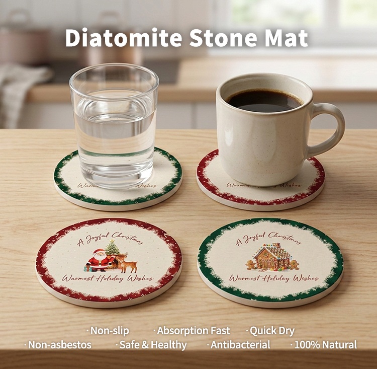 Diatomaceous Earth Stone Coaster Diatomaceous Earth Stone Coaster