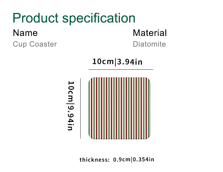 Absorbent Diatomite Coaster