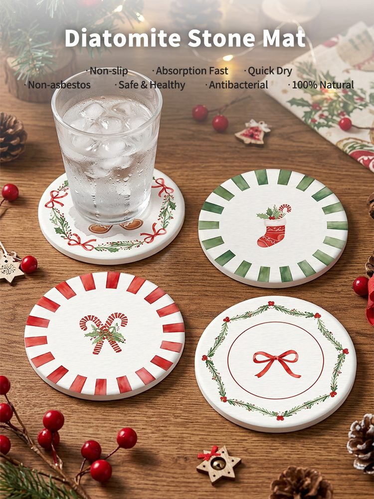 Diatomaceous Earth Stone Coaster Diatomaceous Earth Stone Coaster