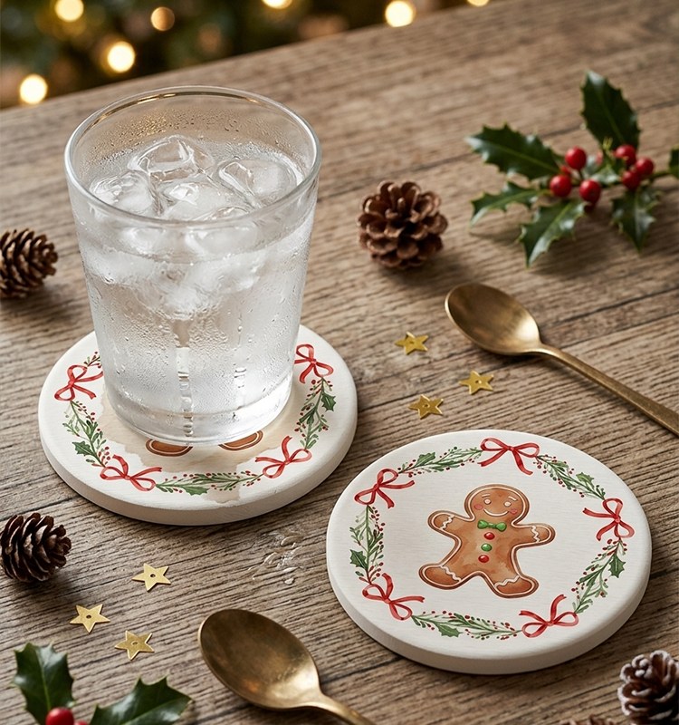 Absorbent Diatomite Coaster Absorbent Diatomite Coaster