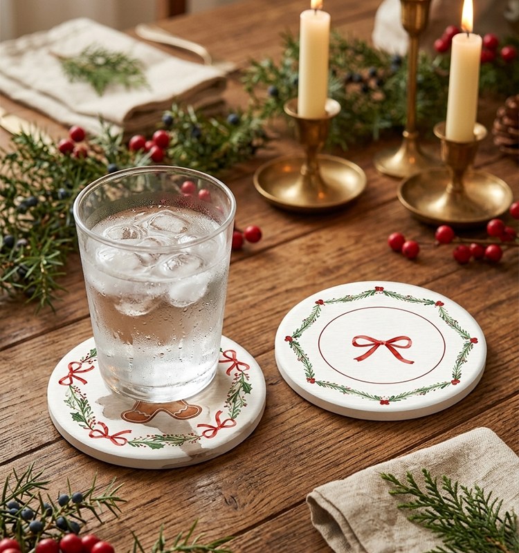 Diatomaceous Earth Stone Coaster Diatomaceous Earth Stone Coaster