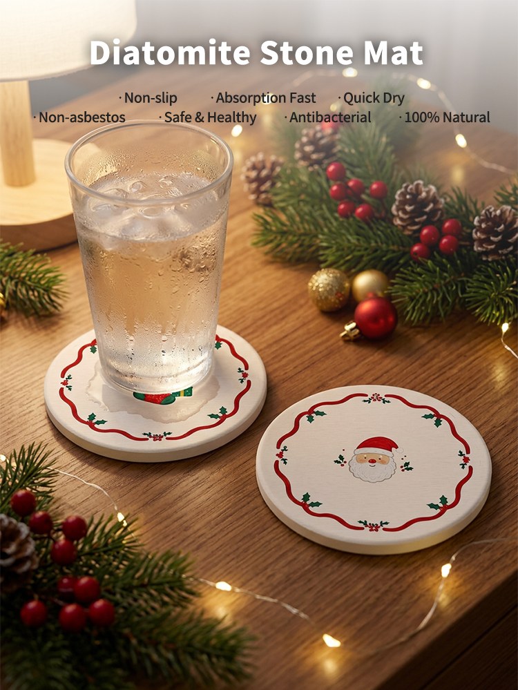 Diatomaceous Earth Stone Coaster Diatomaceous Earth Stone Coaster