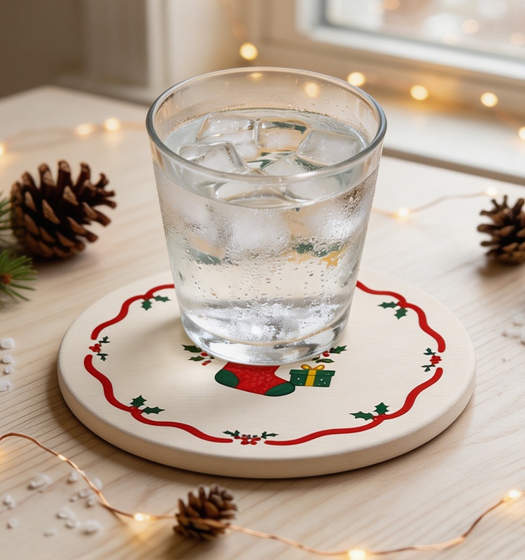 Absorbent Diatomite Coaster Absorbent Diatomite Coaster