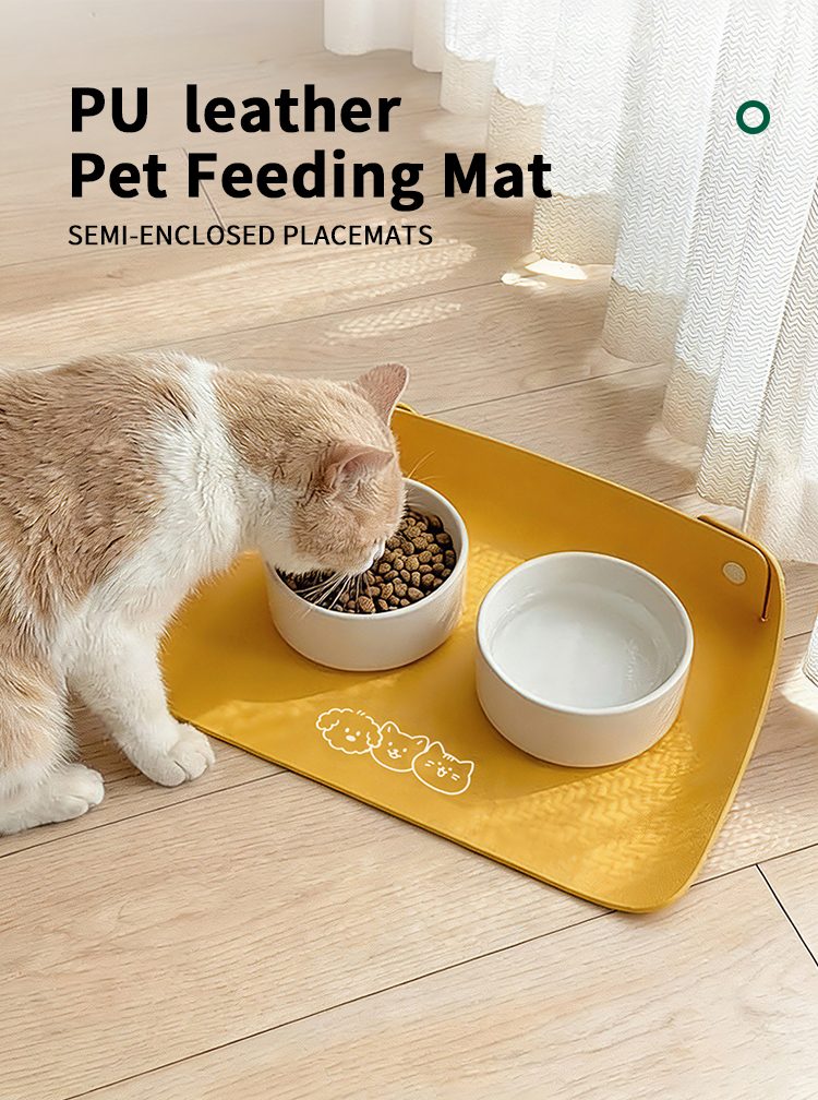 PU Leather Cat Feeding Mat PU Leather Cat Feeding Mat