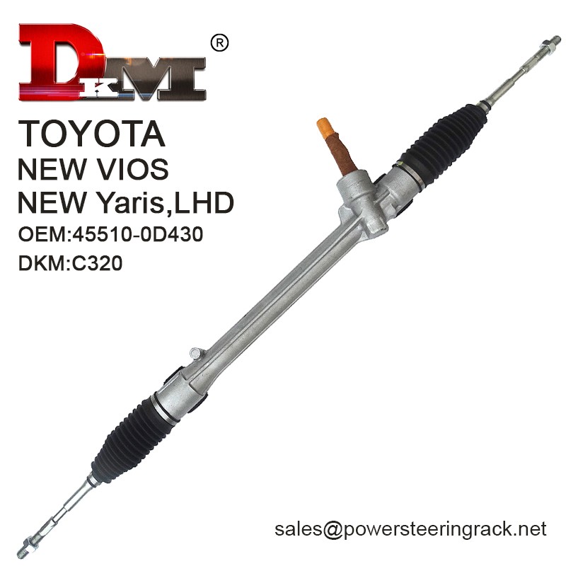 45510-0D430 TOYOTA NEW VIOS NEW YARIS LHD Manual Power steering Rack