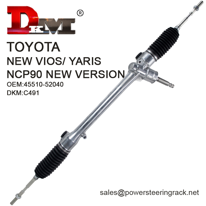 45510-52040 TOYOTA NEW VIOS/ YARIS NCP90 NEW VERSION RHD Manual Power Steering Rack