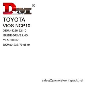 44250-52110 Toyota VIOS NCP10 LHD Direção Hidráulica Rack
