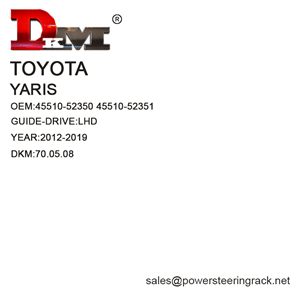 45510-52350 45510-52351 Crémaillère de direction assistée manuelle Toyota yaris LHD