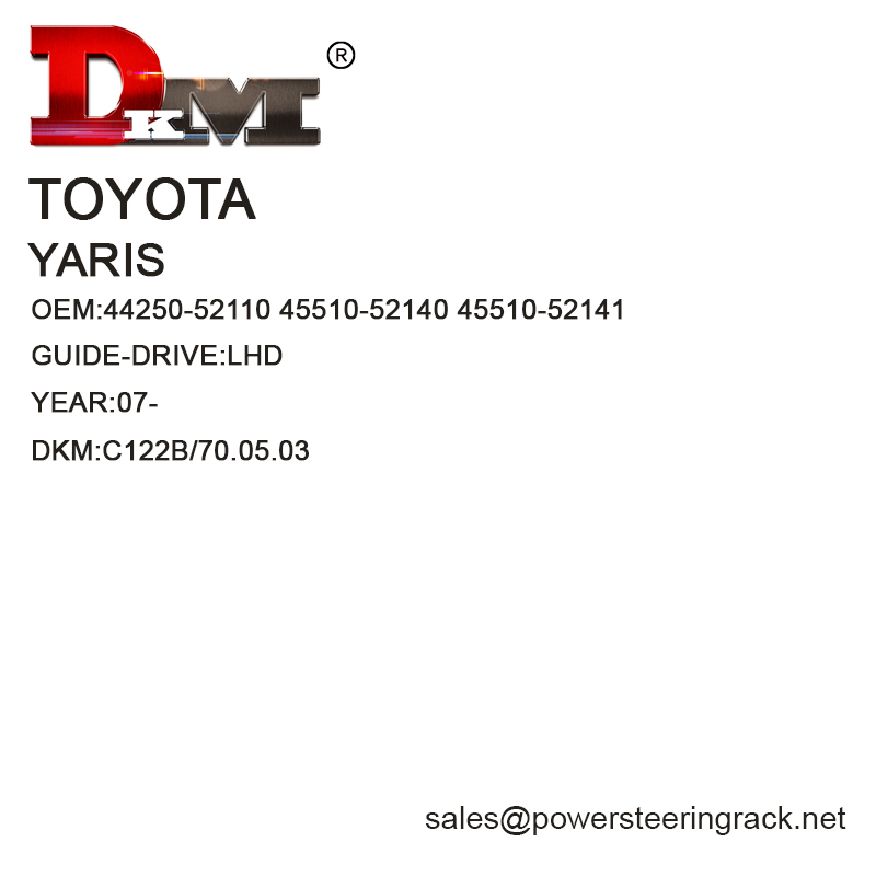 44250-52110 45510-52140 45510-52141 Crémaillère de direction assistée manuelle Toyota YARIS LHD